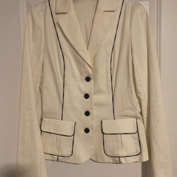 Diane Von Furstenberg Cream Blazer - Picture 2 of 4